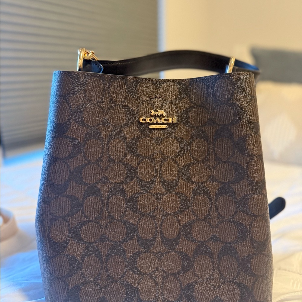 Coach Brown Signature Tote Bag